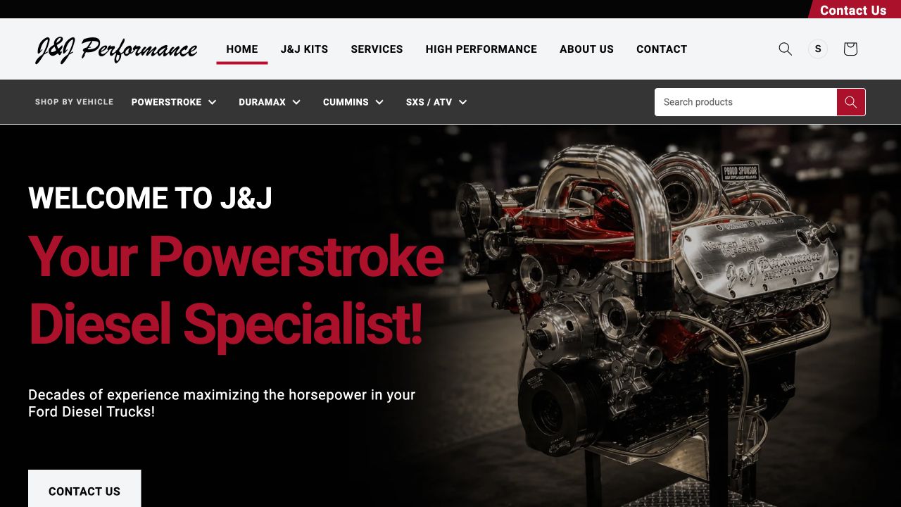 J&J Performance — storefront preview