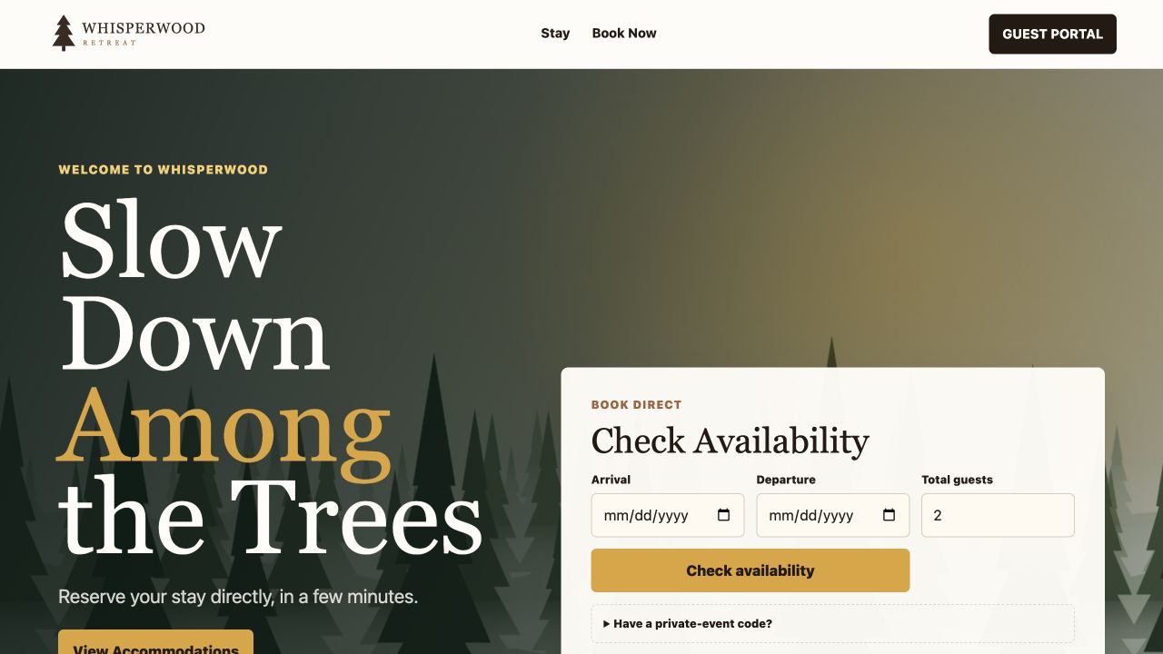 Whisperwood — local frontend preview
